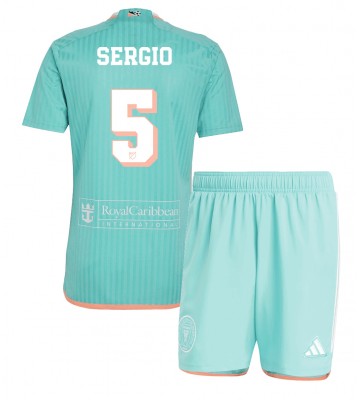 Inter Miami Sergio Busquets #5 Tercera Equipación Niños 2024-25 Manga Corta (+ Pantalones cortos)